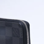 Louis Vuitton Wallet Zippy Coin Purse Card Case Mini Black Damier Graphite — view 6