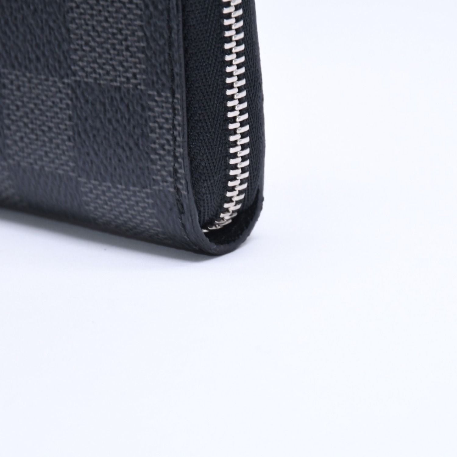 Louis Vuitton Wallet Zippy Coin Purse Card Case Mini Black Damier Graphite — view 7