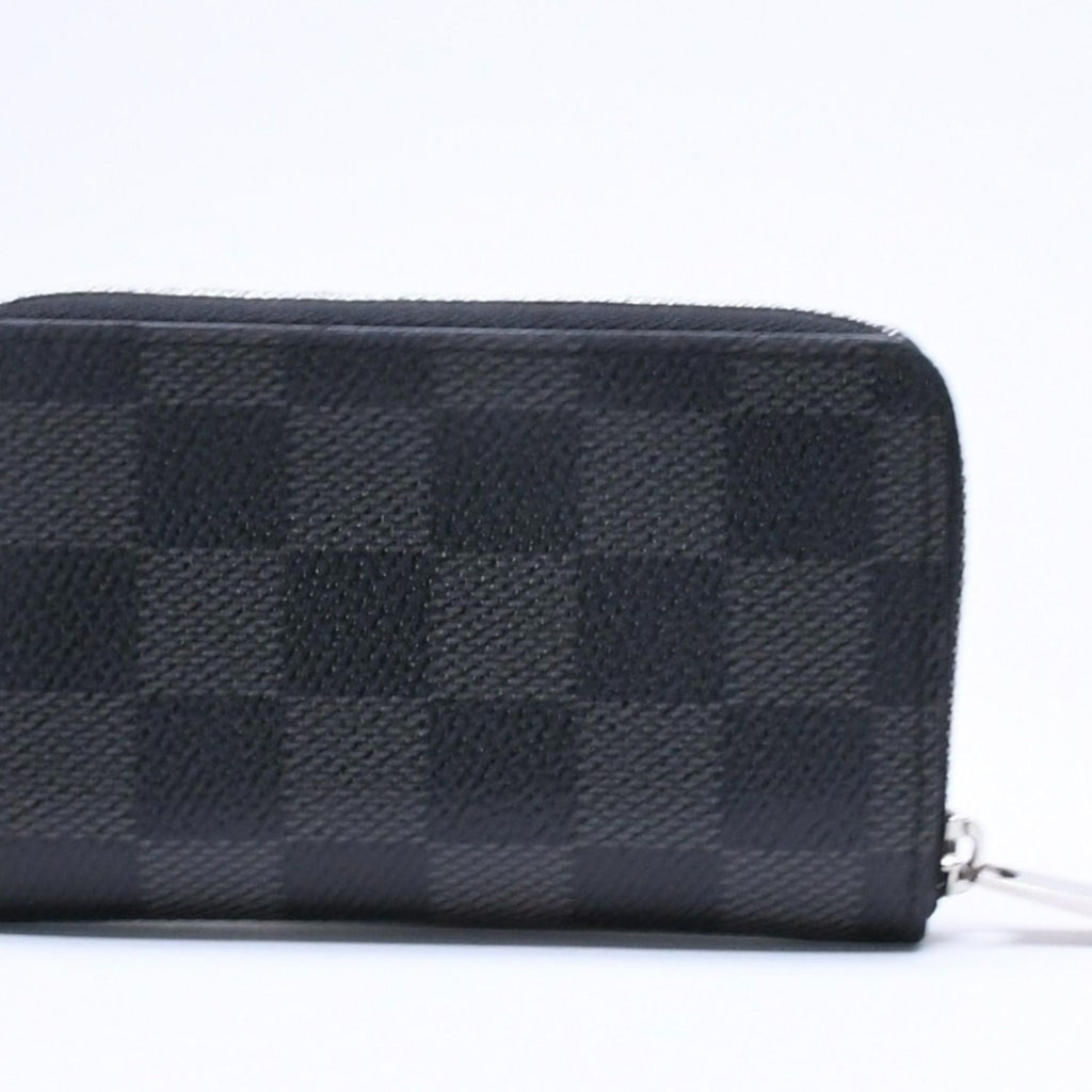 Louis Vuitton Wallet Zippy Coin Purse Card Case Mini Black Damier Graphite — view 3