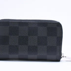 Louis Vuitton Wallet Zippy Coin Purse Card Case Mini Black Damier Graphite — view 3