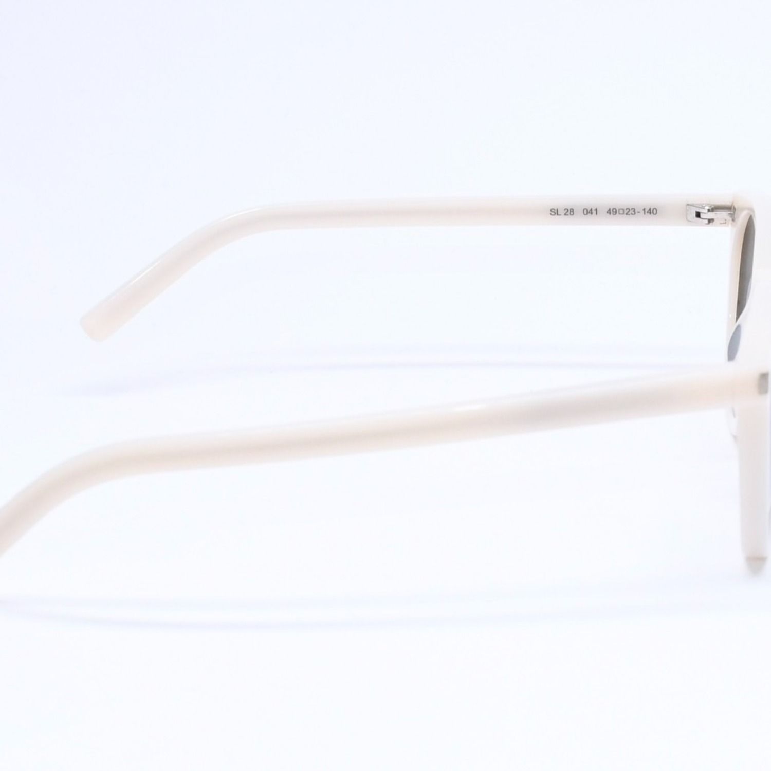 Saint Laurent Paris Sunglasses Eyewear White Temple SL 28 — view 5