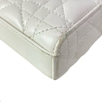 Dior Handbag Lady D-joy Bag White Lambskin — view 7