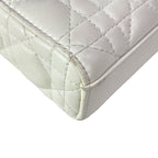 Dior Handbag Lady D-joy Bag White Lambskin — view 8