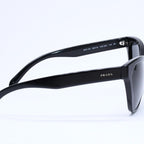 Prada Sunglasses Eyewear Cat Eye 19 Black Silver Logo — view 5