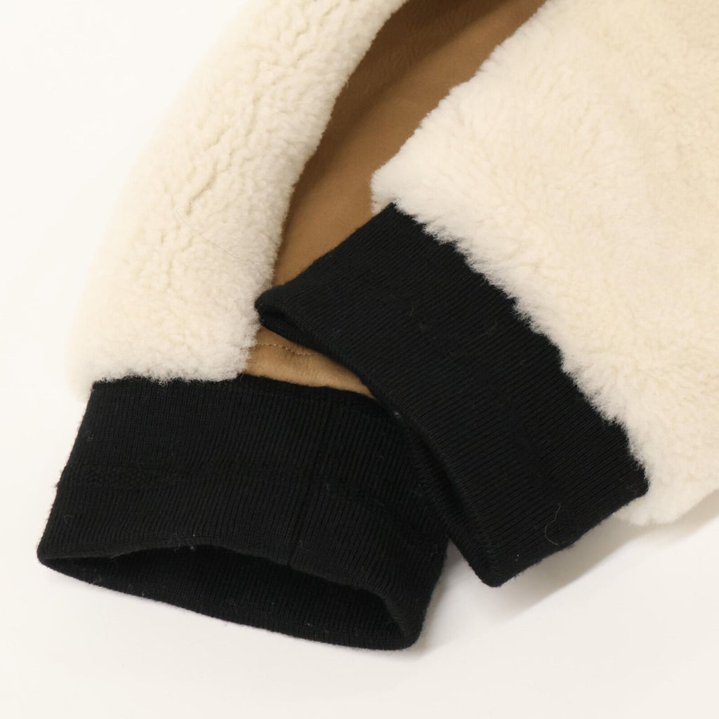 Dior Lambskin Fleece Contrast Cropped Jacket 40 — view 7