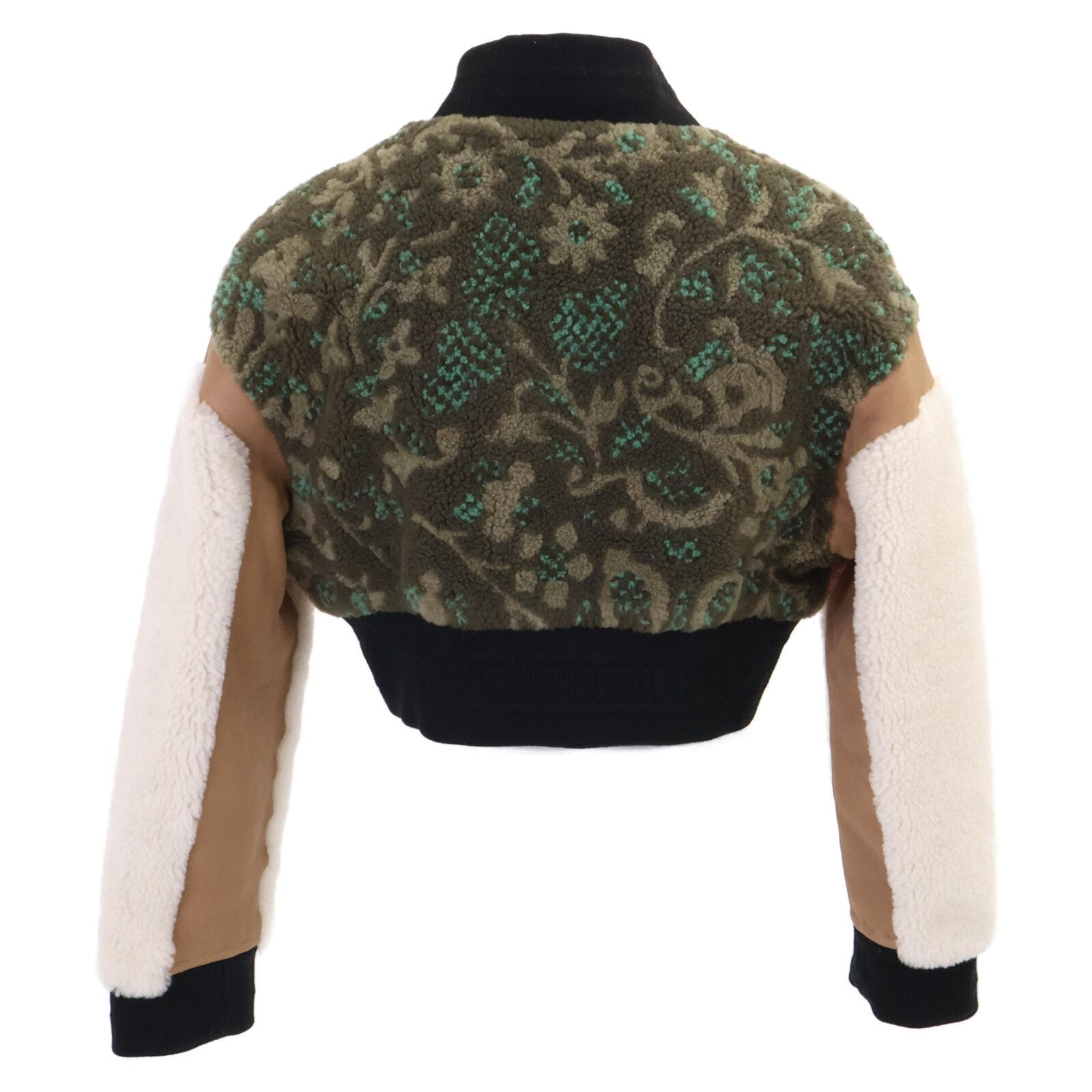 Dior Lambskin Fleece Contrast Cropped Jacket 40 — view 2