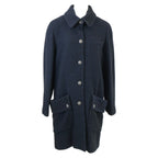 Chanel Silk Blend Coat 38