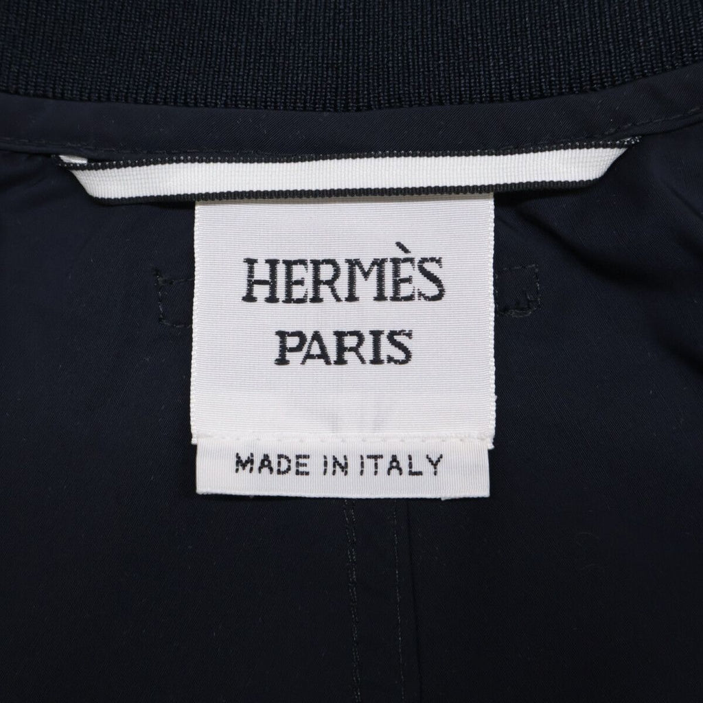 Hermes Lgilet Wool Nylon Bomber Jacket & Long Gilet Twin Set 34 Vest — view 7