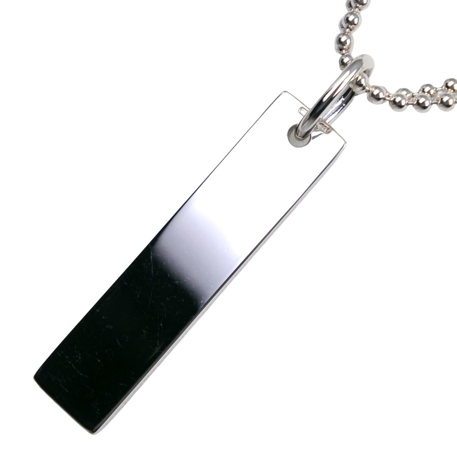 Gucci Bar Ball Chain 925 Sterling Silver Necklace — view 3