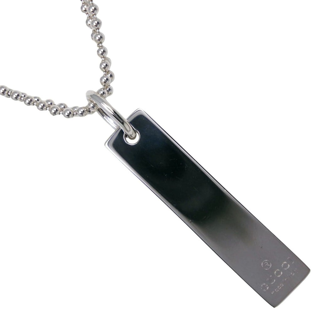 Gucci Bar Ball Chain 925 Sterling Silver Necklace