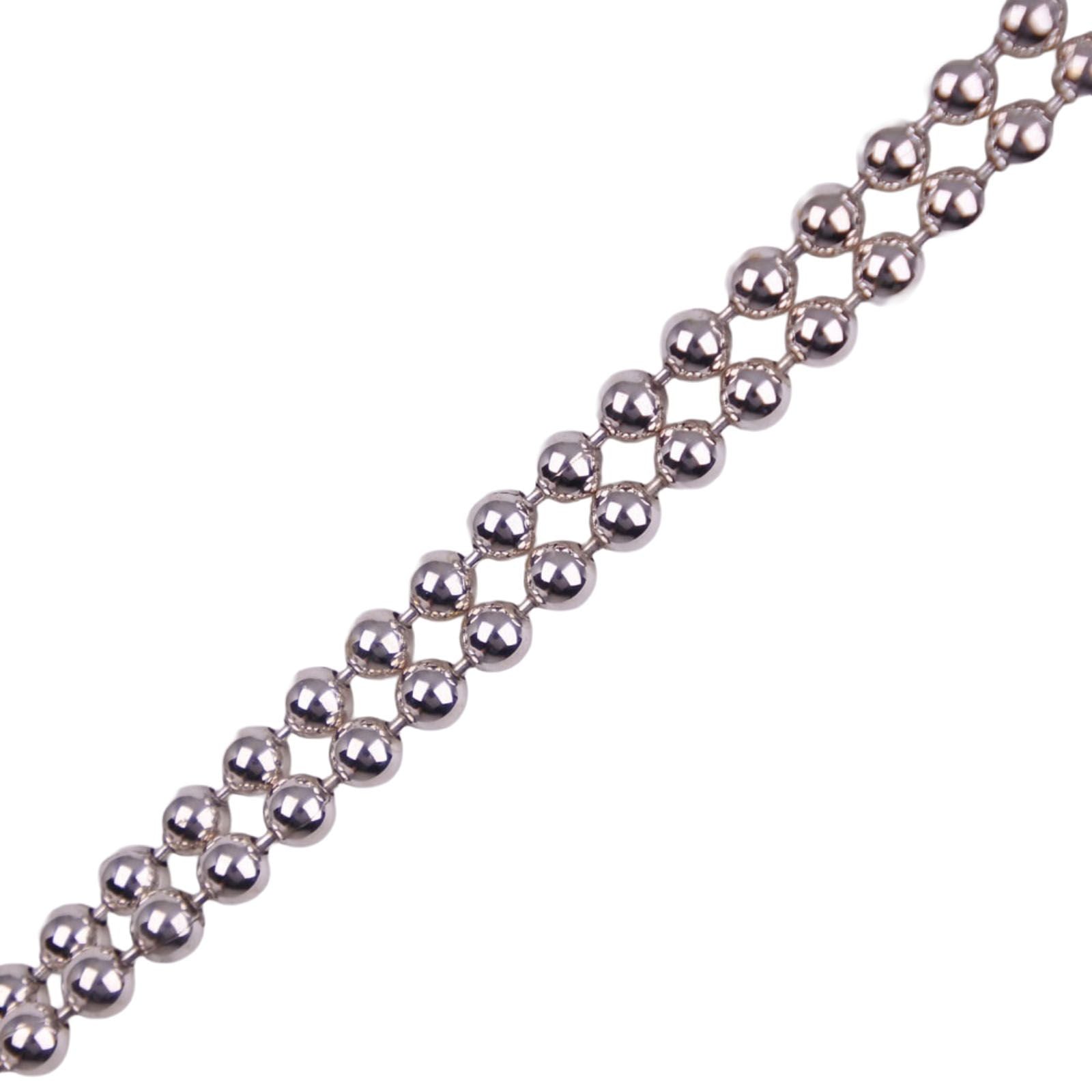 Gucci Bar Ball Chain 925 Sterling Silver Necklace — view 4