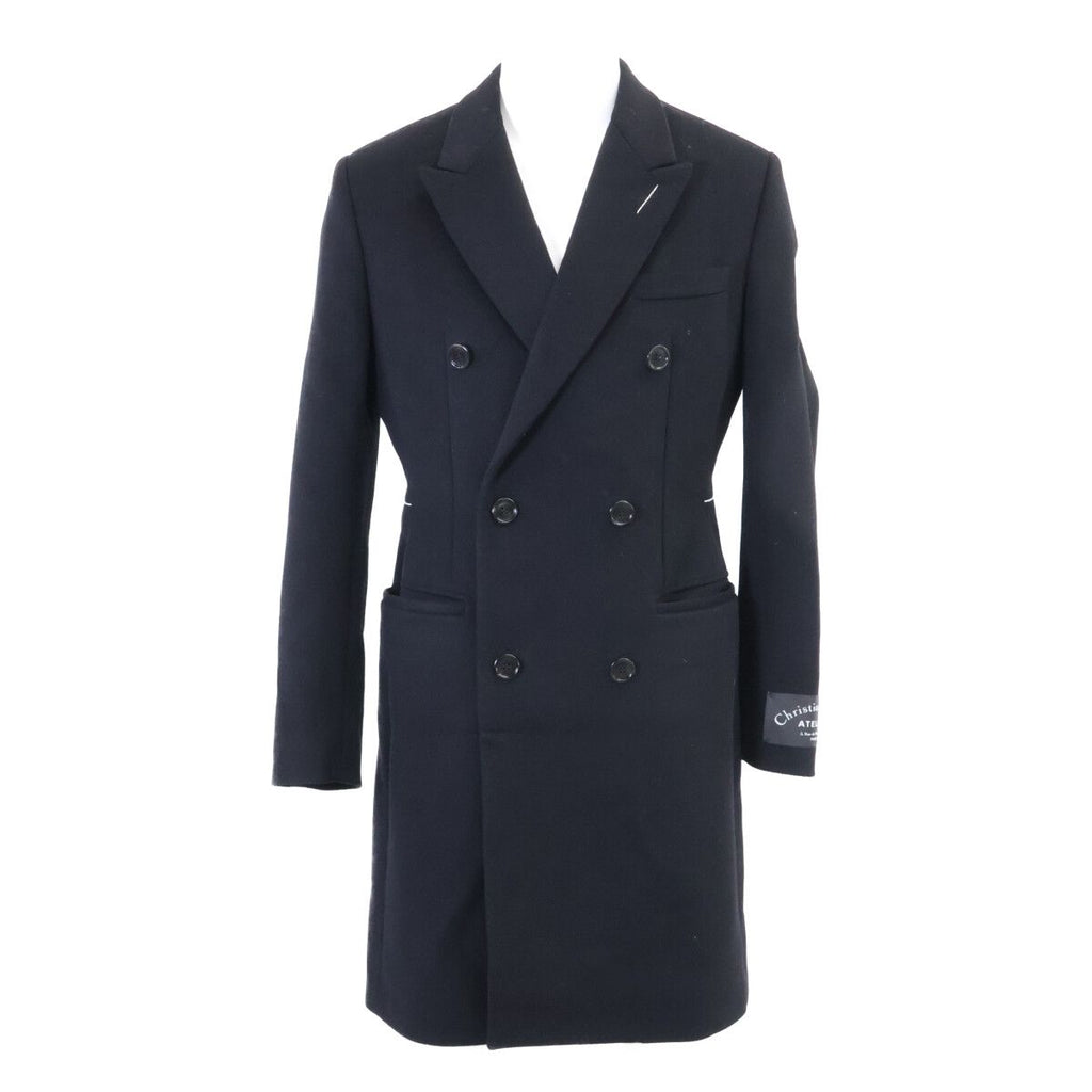 Dior Homme Virgin Wool Cashmere Double Chesterfield 48 Jacket