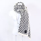 Chanel Cashmere CC Logo Quilted Scarf — view 4