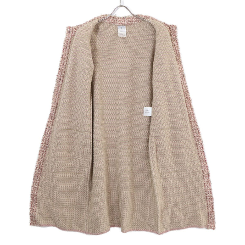 Chanel 06c CC Logo Button Tweed Knit 44 Sweater — view 4