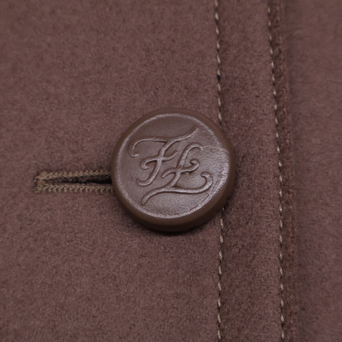Fendi Lambskin Trim Wool Felt Chesterfield 36 Jacket — view 8