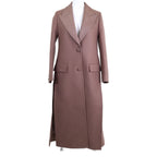 Fendi Lambskin Trim Wool Felt Chesterfield 36 Jacket