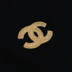 Chanel Clover CC Logo Embroidery Cashmere Scarf — view 4