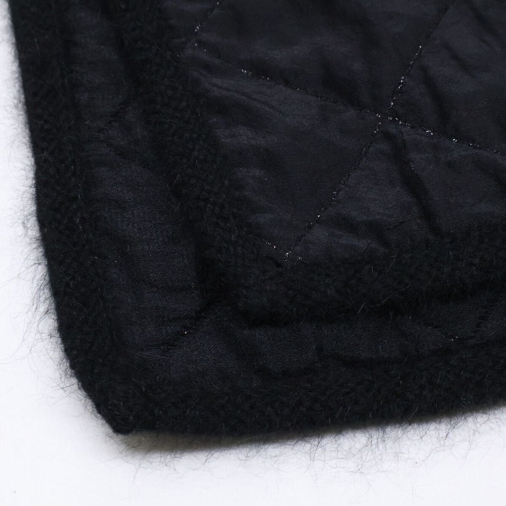 Chanel Wool Silk Angora Lame CC Logo Embroidery Scarf — view 7