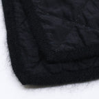 Chanel Wool Silk Angora Lame CC Logo Embroidery Scarf — view 7