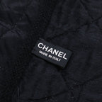 Chanel Wool Silk Angora Lame CC Logo Embroidery Scarf — view 5