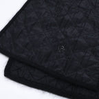 Chanel Wool Silk Angora Lame CC Logo Embroidery Scarf — view 4