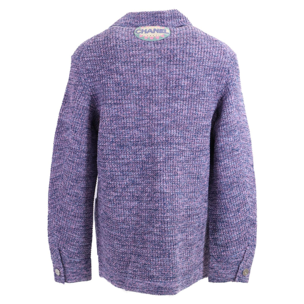 Chanel CC Logo Button Knit Jacket 34 — view 3