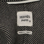 Hermes Check Cashmere 100% Stand Color 36 Jacket — view 5