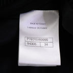 Chanel Wool Silk Lining Lion Button Double Breasted Ribbed Jersey Long Jacket 34 — view 7
