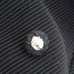 Chanel Wool Silk Lining Lion Button Double Breasted Ribbed Jersey Long Jacket 34 — view 8