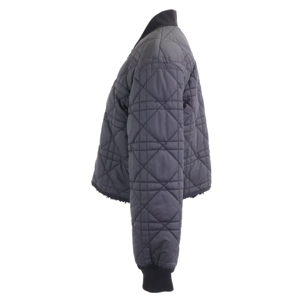 Dior Bee Embroidery Macro Cannage Quilted Reversible Cropped Jacket — view 2