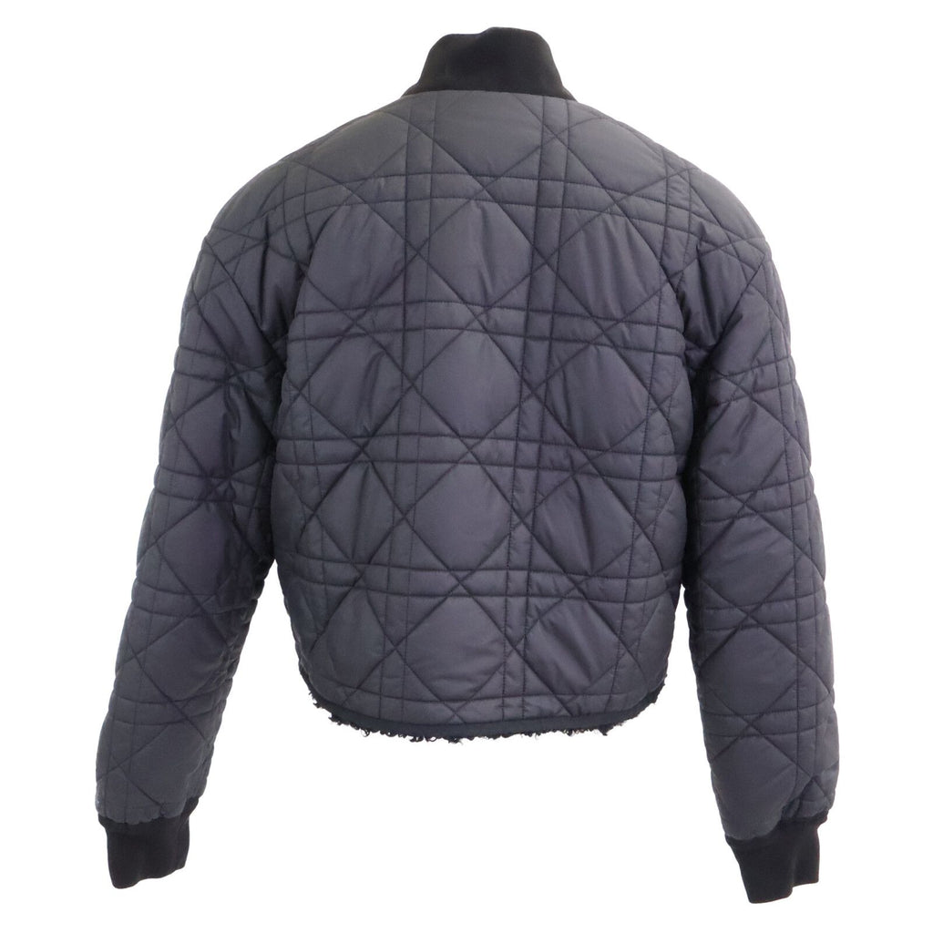 Dior Bee Embroidery Macro Cannage Quilted Reversible Cropped Jacket — view 3