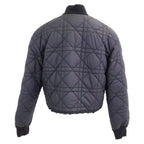 Dior Bee Embroidery Macro Cannage Quilted Reversible Cropped Jacket — view 3