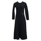 Hermes Cashmere 100 Series Charm Long Sleeve Knit Dress 34