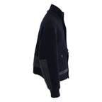 Hermes Wool Calfskin Detail Stand Combination Jacket 58 — view 4