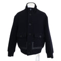 Hermes Wool Calfskin Detail Stand Combination Jacket 58