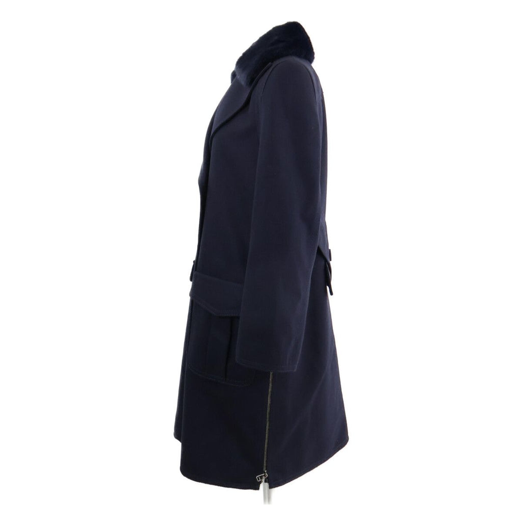 Fendi Mink Logo Button with Color Double Breasted 36 Jacket — view 3