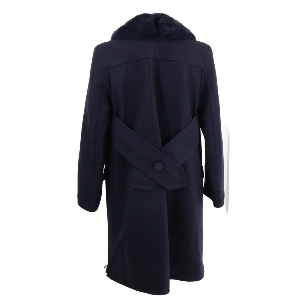 Fendi Mink Logo Button with Color Double Breasted 36 Jacket — view 2