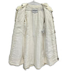 Chanel Leather Trimming Ruffle Tweed 36 Jacket — view 5