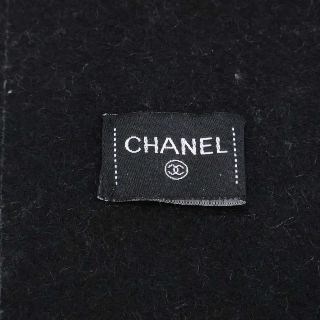 Chanel CC Logo Cashmere Large Shawl Scarf — view 3