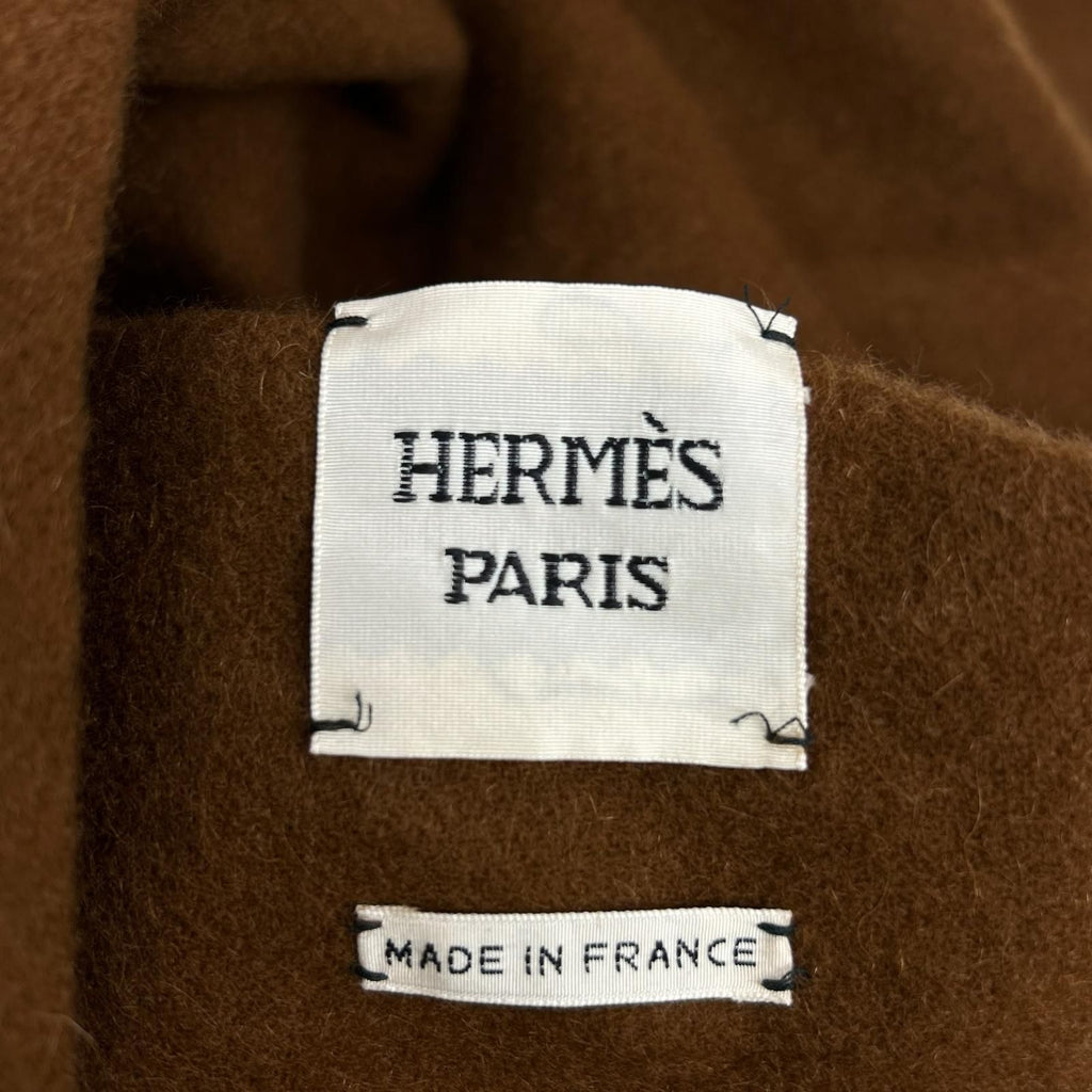 Hermes 06 Cashmere 100 Fringe Poncho TU Cape — view 5