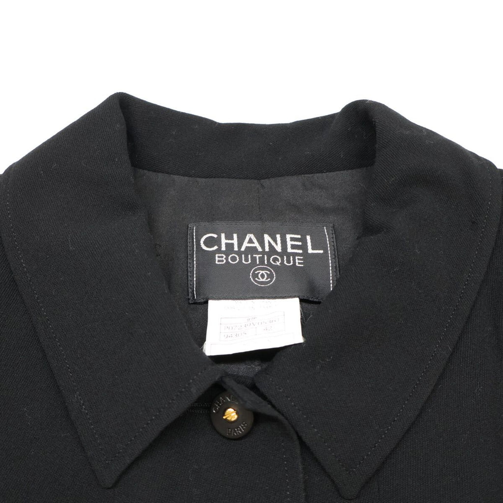 Chanel Logo Button Single 42 Jacket — view 8