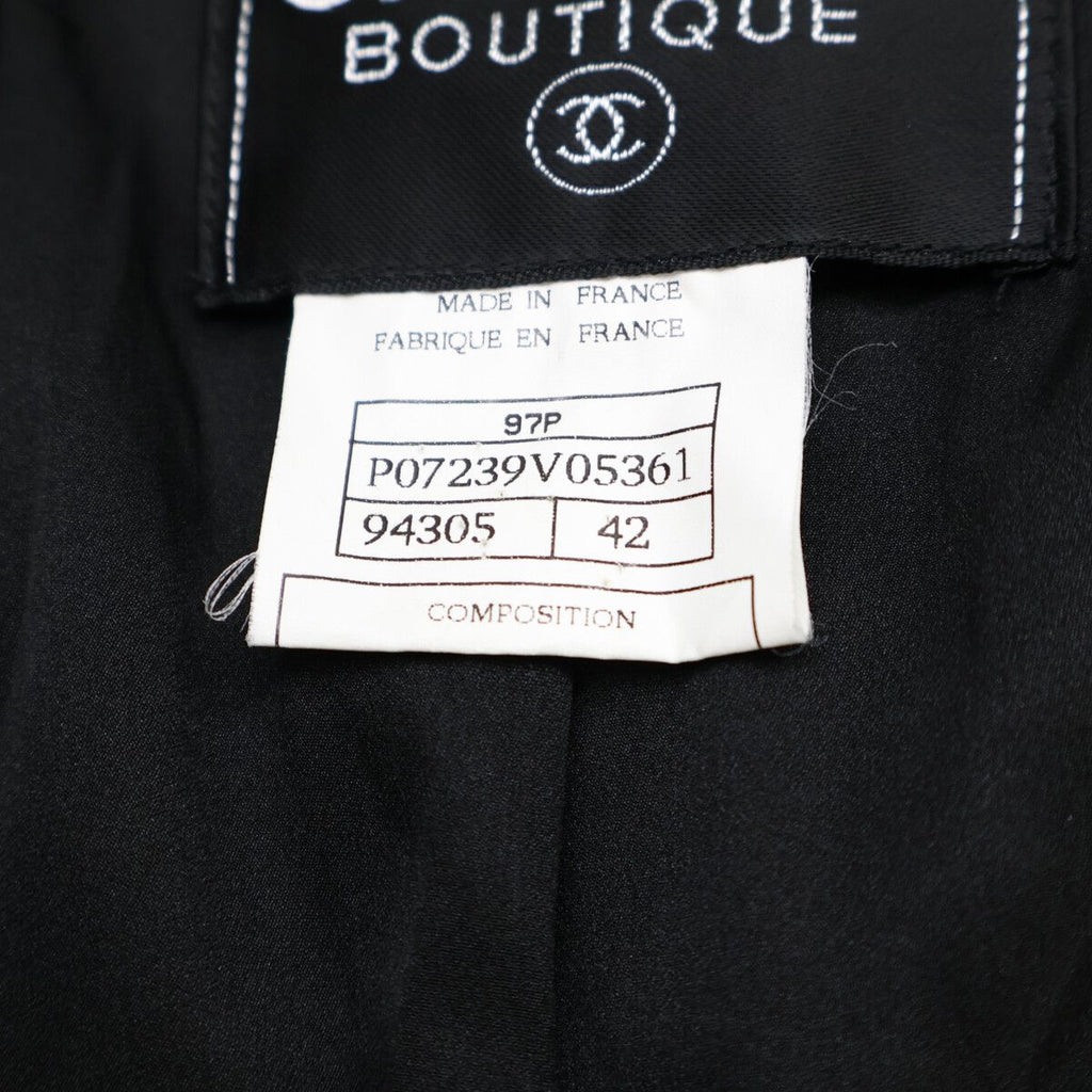 Chanel Logo Button Single 42 Jacket — view 7