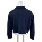 Hermes Cashmere 100 Series Button Cropped Shirt Knit Cardigan 34 — view 3