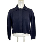 Hermes Cashmere 100 Series Button Cropped Shirt Knit Cardigan 34