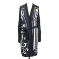Hermes Twill Lane Long Cardigan with Waist Ribbon 34