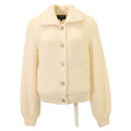 Chanel CC Logo Turnlock Alpaca Knit Jacket 34