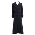 Chanel CC Logo Button Cashmere Double Breasted Long 42 Jacket