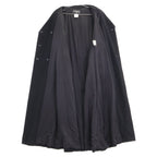 Chanel CC Logo Button Cashmere Double Breasted Long 42 Jacket — view 4