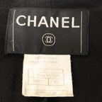 Chanel CC Logo Button Cashmere Double Breasted Long 42 Jacket — view 5