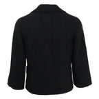 Chanel CC Logo Button Embroidery Tweed Jacket 34 — view 3
